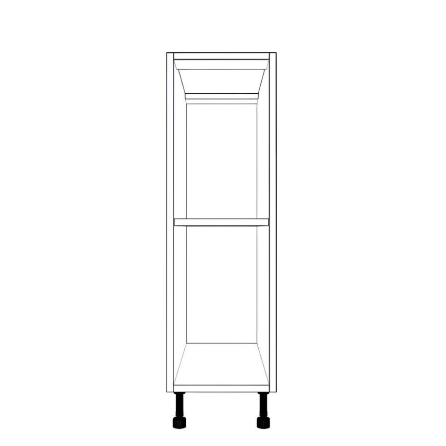 10" Wide Base Cabinet - (White Cabinet Boxes - Thermofoil Doors)