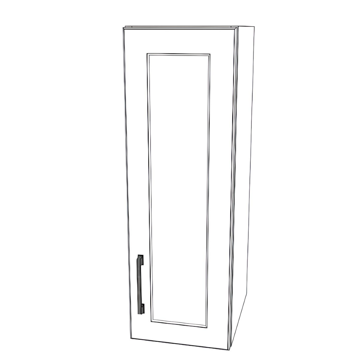 10" Wide x 30" High Wall Cabinet - (White Cabinet Boxes - Thermofoil Doors)