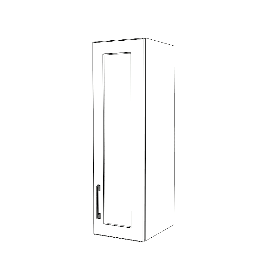 10" Wide x 34" High Wall Cabinet - (White Cabinet Boxes - Thermofoil Doors)