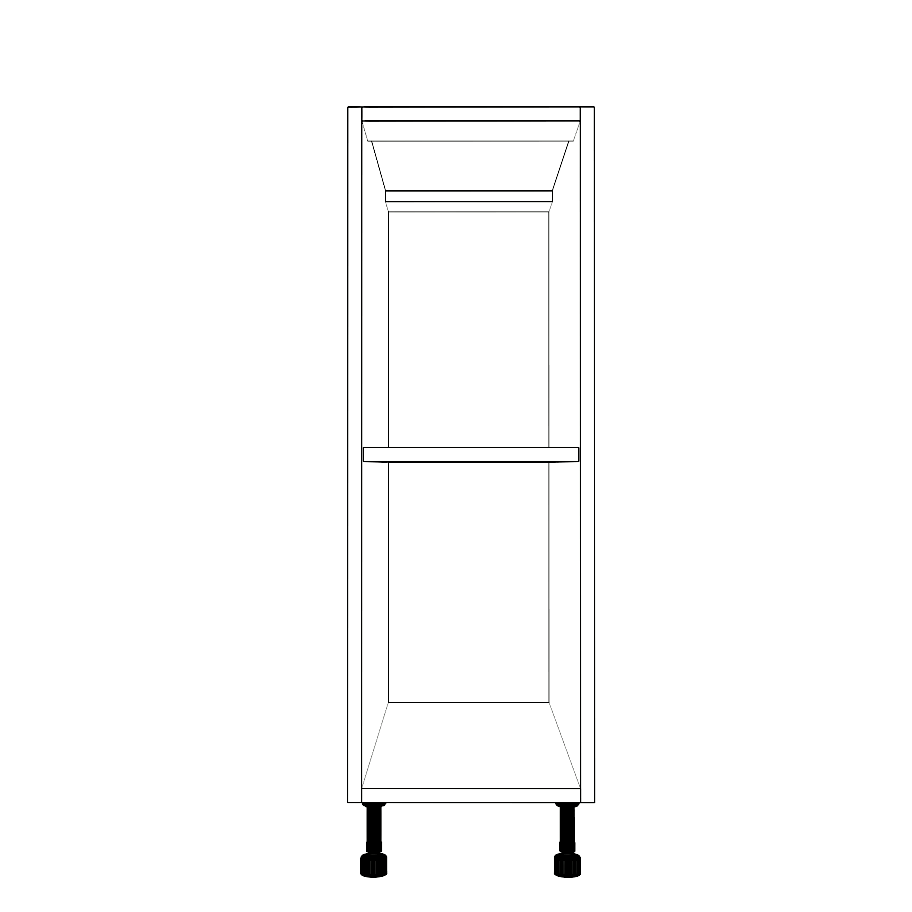 11" Wide Base Cabinet - (White Cabinet Boxes - Thermofoil Doors)