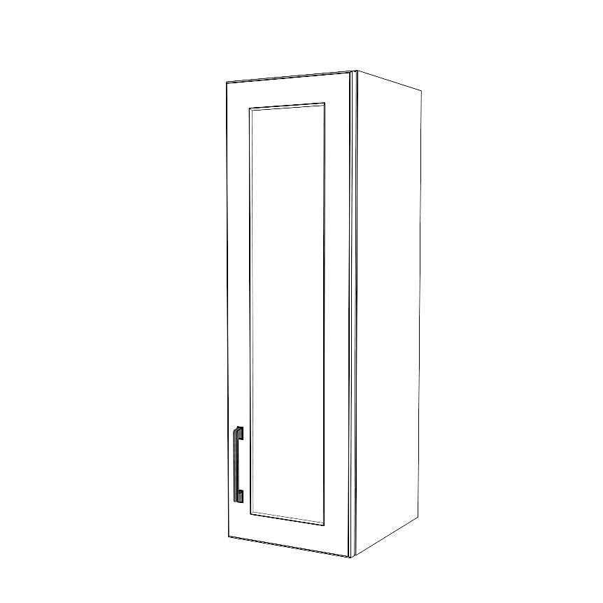 11" Wide x 36" High Wall Cabinet - (White Cabinet Boxes - Thermofoil Doors)