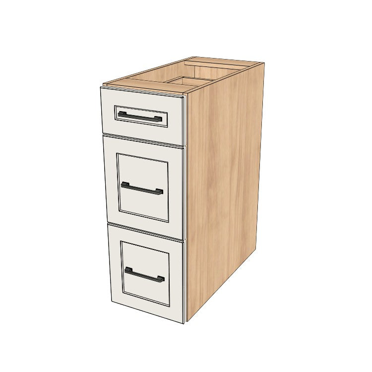 12" Wide Drawer Cabinet - (Ply Wood Boxes - Thermofoil Doors)
