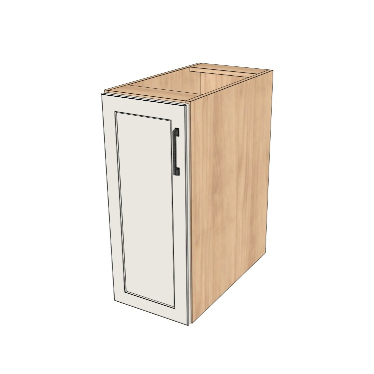 13" Wide Base Cabinet - (Ply Wood Boxes - Thermofoil Doors)