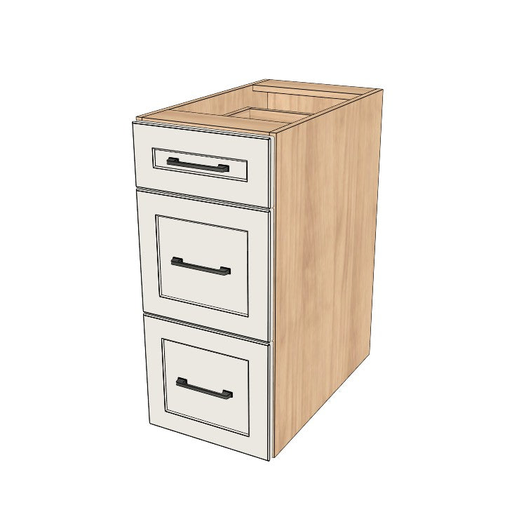 15" Wide Drawer Cabinet - (Ply Wood Boxes - Painted Doors)