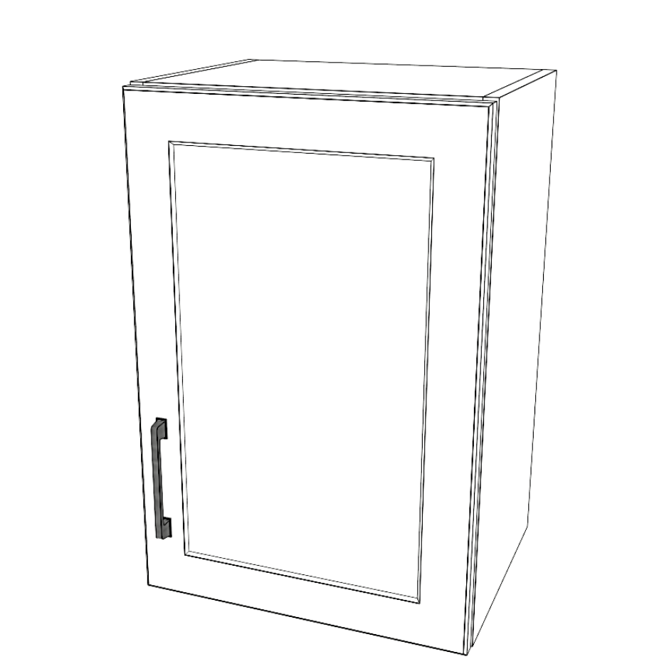 16" Wide x 24" High Wall Cabinet - (White Cabinet Boxes - Thermofoil Doors)