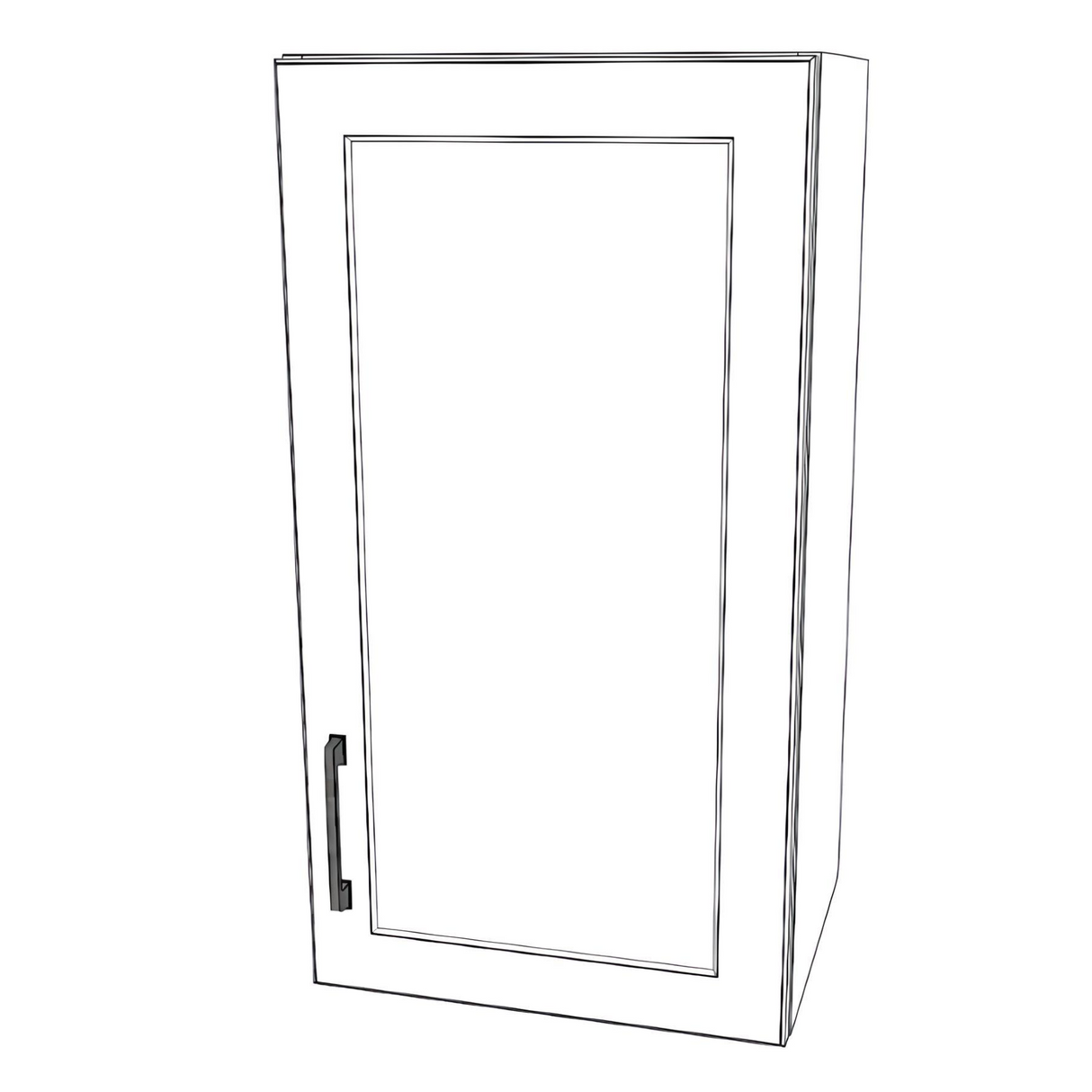 16" Wide x 30" High Wall Cabinet - (White Cabinet Boxes - Thermofoil Doors)