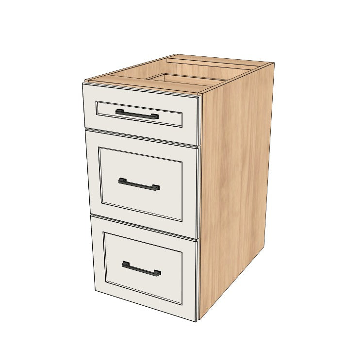 17" Wide Drawer Cabinet - (Ply Wood Boxes - Painted Doors)