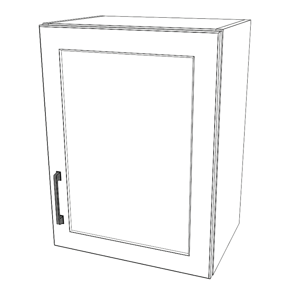 18" Wide x 24" High Wall Cabinet - (White Cabinet Boxes - Painted Doors)