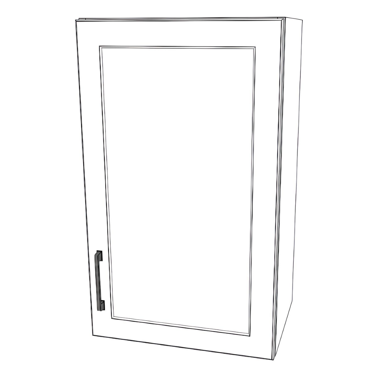 18" Wide x 30" High Wall Cabinet - (White Cabinet Boxes - Painted Doors)