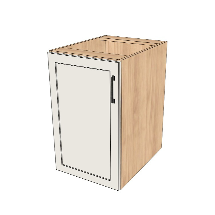 19" Wide Base Cabinet - (Ply Wood Boxes - Painted Doors)