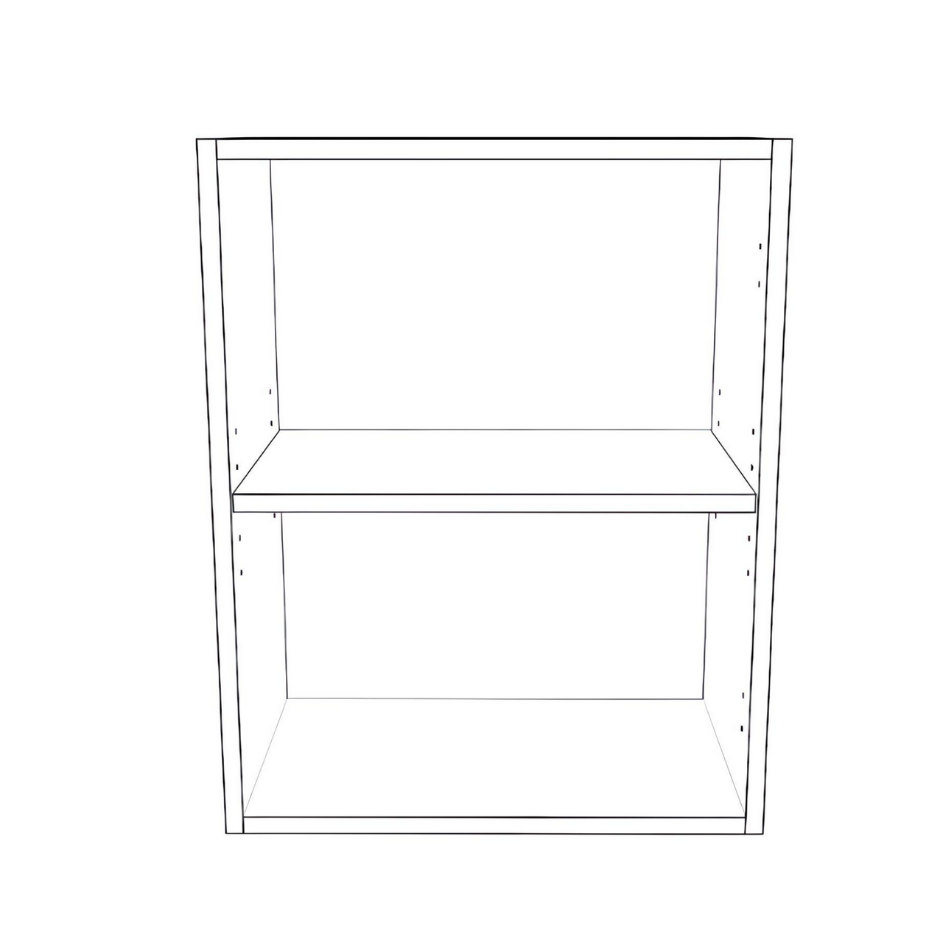 19" Wide x 24" High Wall Cabinet - (White Cabinet Boxes - Painted Doors)