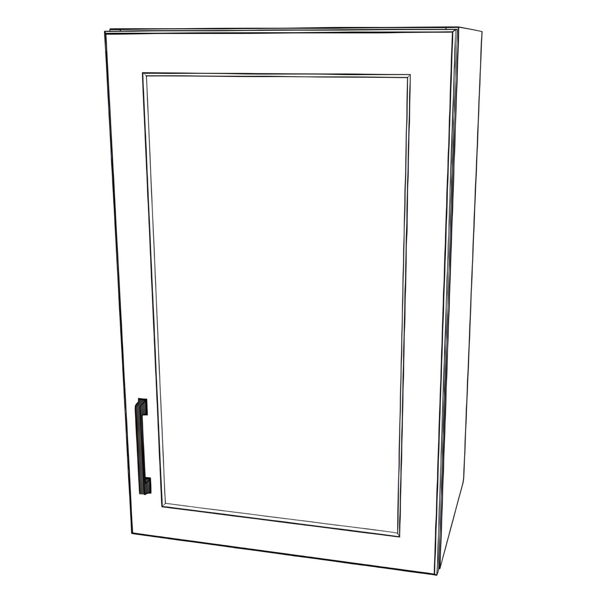 19" Wide x 30" High Wall Cabinet - (White Cabinet Boxes - Painted Doors)