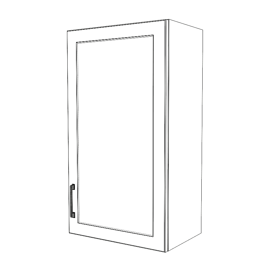 20" Wide x 36" High Wall Cabinet - (White Cabinet Boxes - Thermofoil Doors)