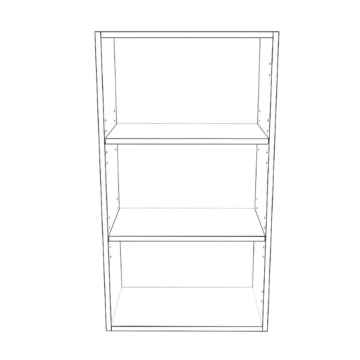 20" Wide x 36" High Wall Cabinet - (White Cabinet Boxes - Thermofoil Doors)