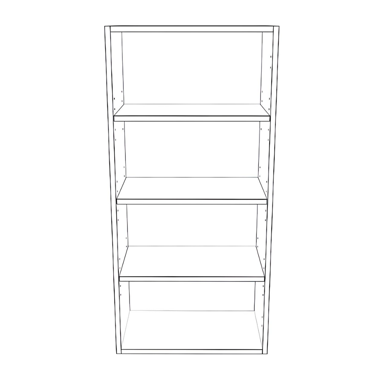 20" Wide x 42" High Wall Cabinet - (White Cabinet Boxes - Painted Doors)
