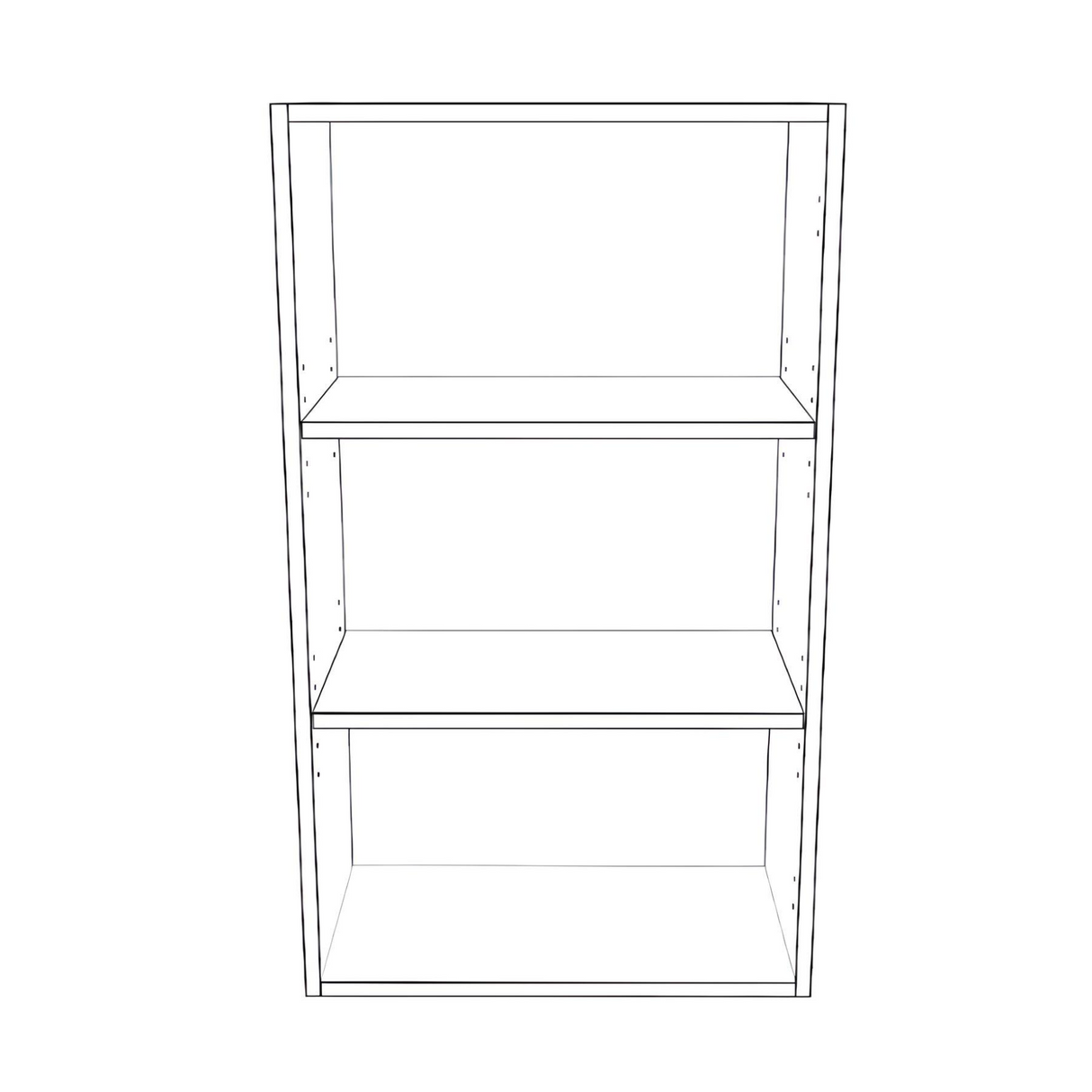 21" Wide x 36" High Wall Cabinet - (White Cabinet Boxes - Painted Doors)