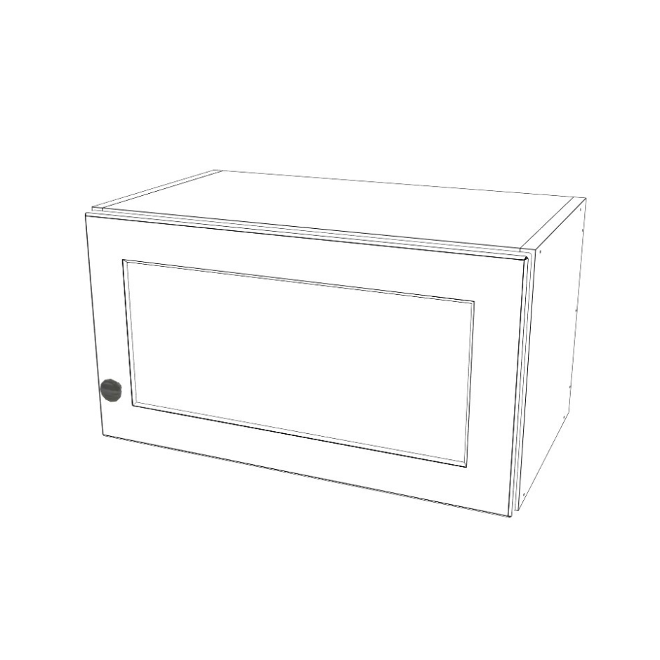 22" Wide x 12" High Wall Cabinet - (White Cabinet Boxes - Thermofoil Doors)
