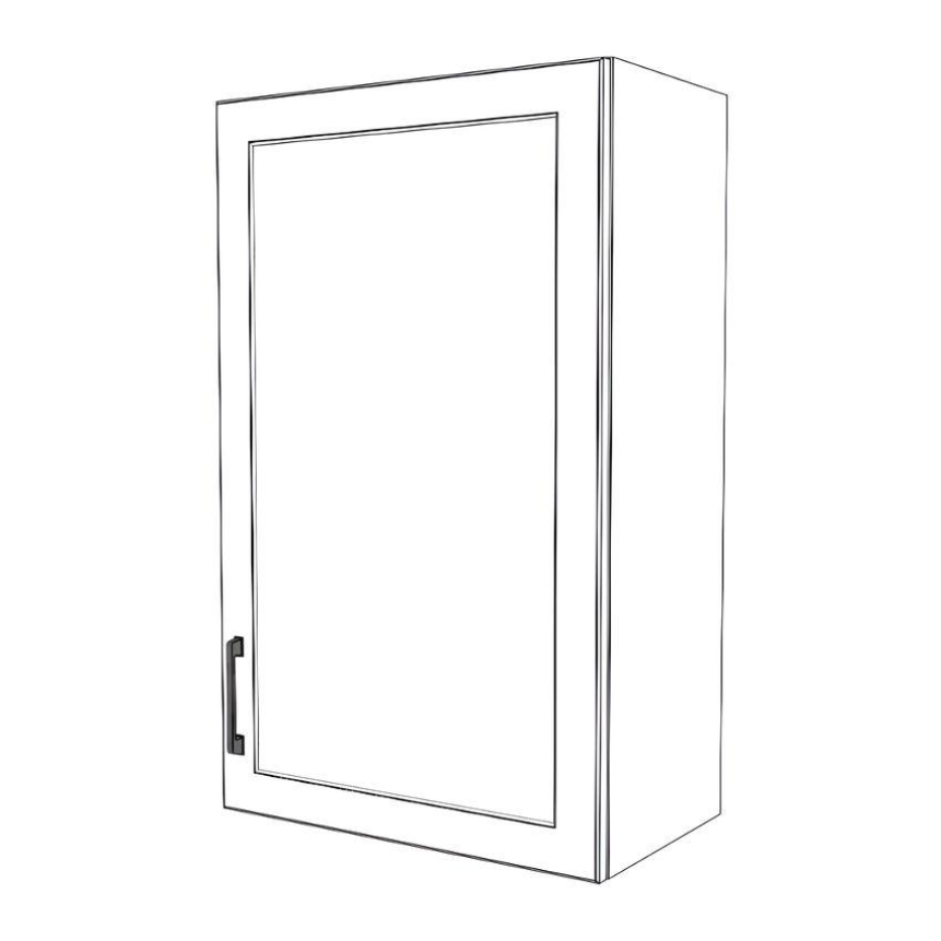 22" Wide x 36" High Wall Cabinet - (White Cabinet Boxes - Thermofoil Doors)