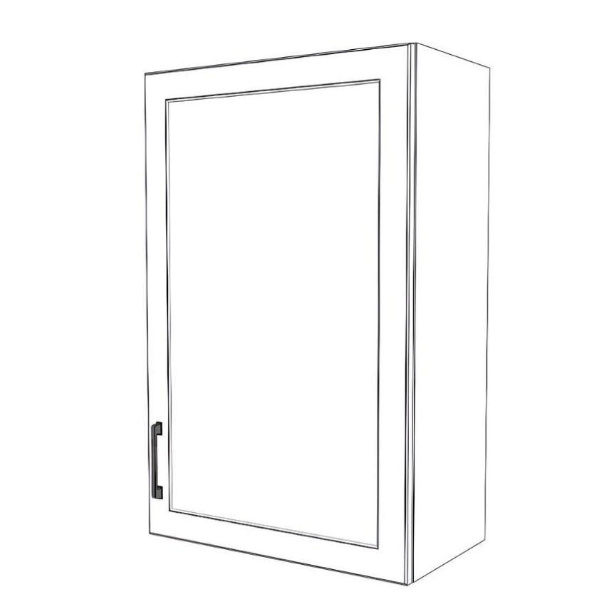 23" Wide x 36" High Wall Cabinet - (White Cabinet Boxes - Thermofoil Doors)