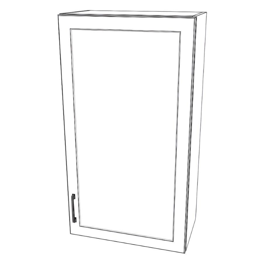 23" Wide x 42" High Wall Cabinet - (White Cabinet Boxes - Thermofoil Doors)