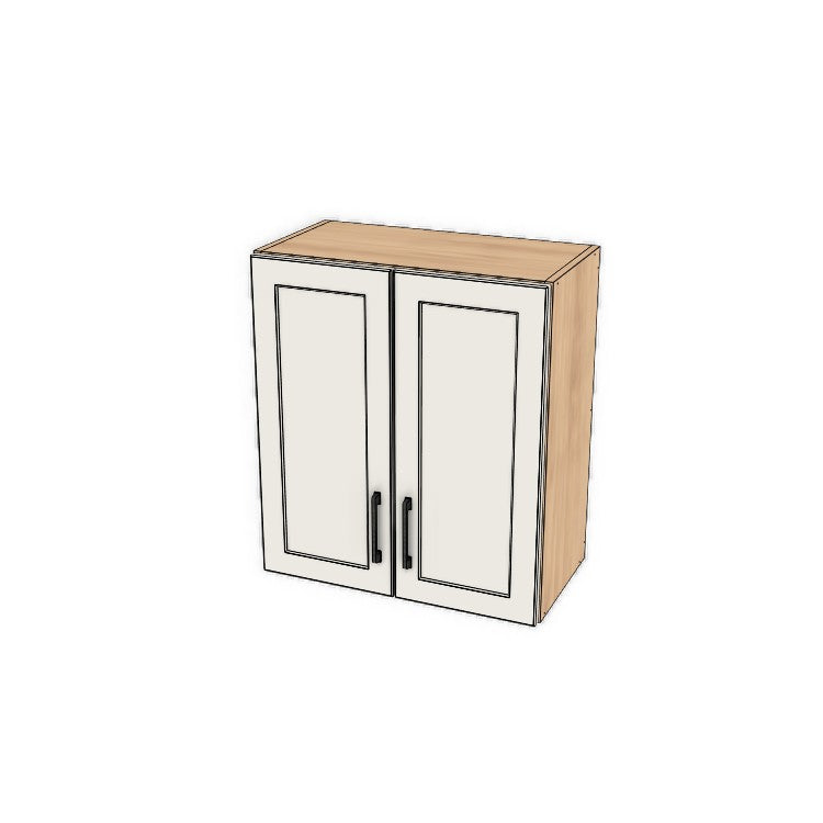 24" Wide x 27" High Fridge/Stove Cabinet - (Ply Wood Boxes - Thermofoil Doors)