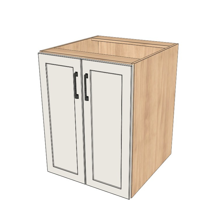 24" Wide Base Cabinet - (Ply Wood Boxes - Painted Doors)