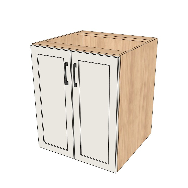 26" Wide Base Cabinet - (Ply Wood Boxes - Painted Doors)