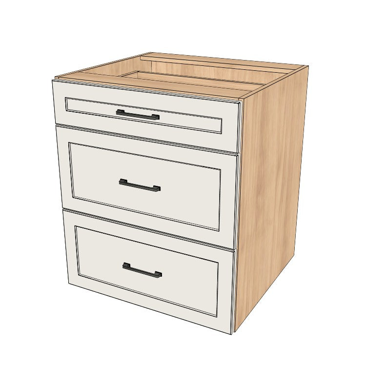 27" Wide Drawer Cabinet - (Ply Wood Boxes - Thermofoil Doors)