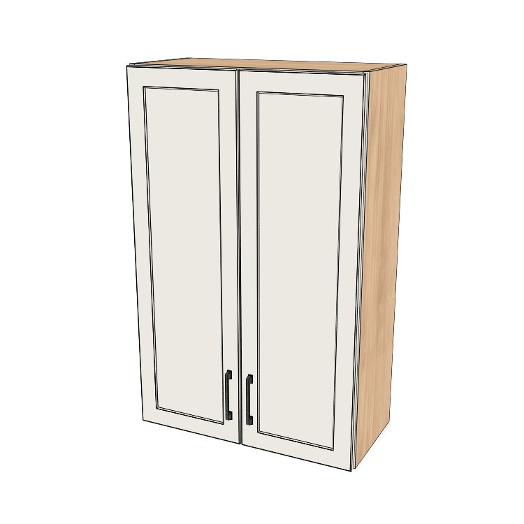 27" Wide x 42" High Wall Cabinet - (Ply Wood Boxes - Thermofoil Doors)
