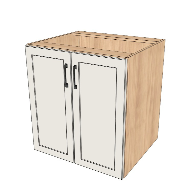 29" Wide Base Cabinet - (Ply Wood Boxes - Painted Doors)