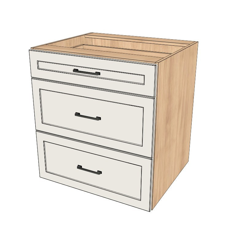 29" Wide Drawer Cabinet - (Ply Wood Boxes - Thermofoil Doors)