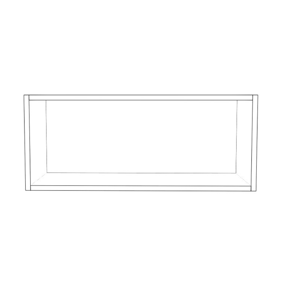 29" Wide x 12" High Wall Cabinet - (White Cabinet Boxes - Thermofoil Doors)