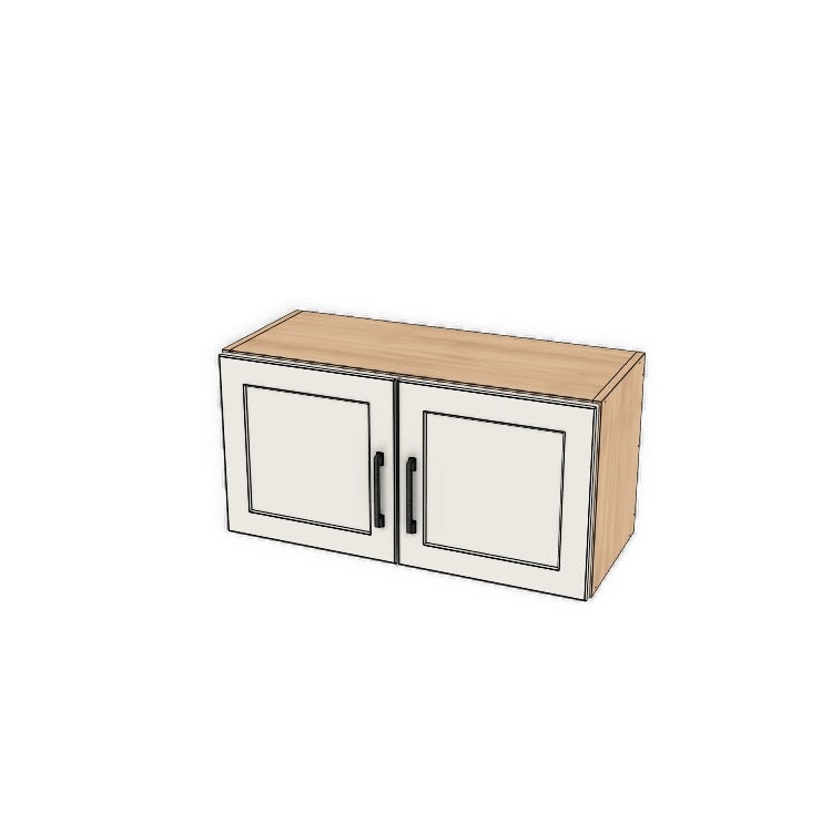 30" Wide x 15" High Fridge/Stove Cabinet - (Ply Wood Boxes - Painted  Doors)
