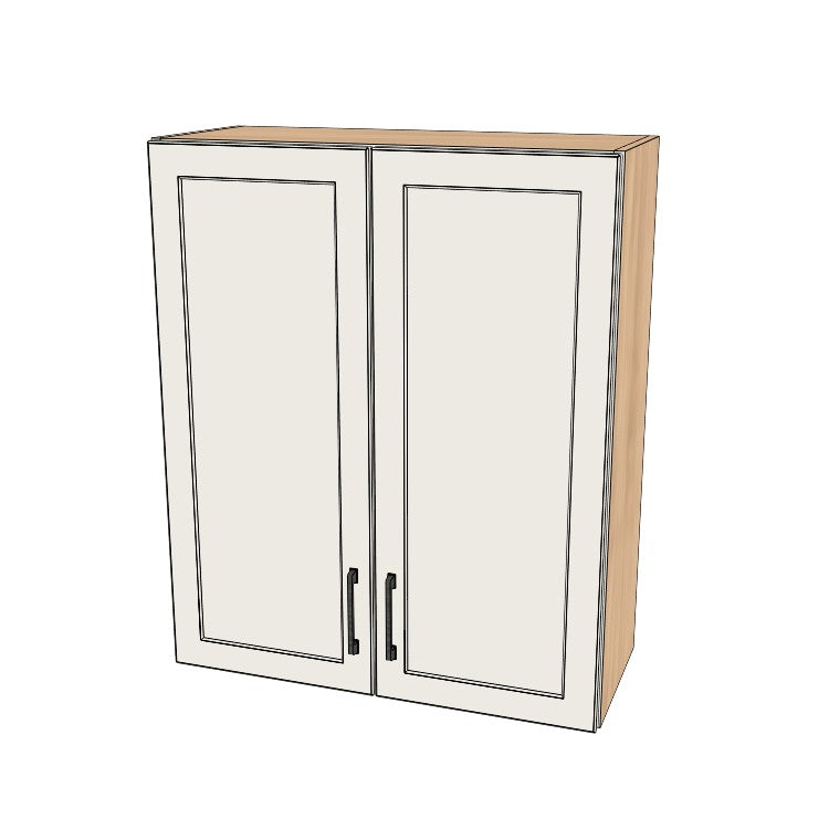 30" Wide x 36" High Wall Cabinet - (Ply Wood Boxes - Painted Doors)