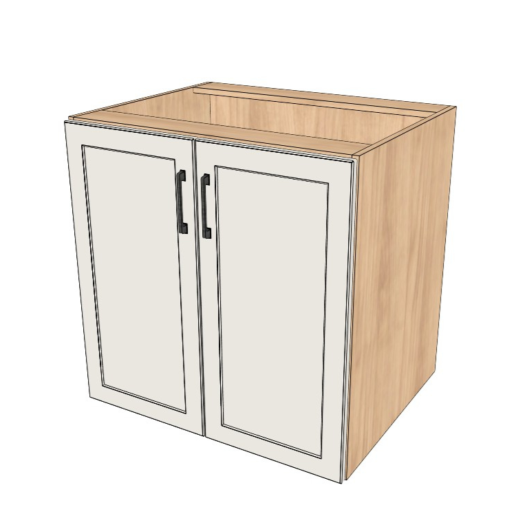 31" Wide Base Cabinet - (Ply Wood Boxes - Painted Doors)