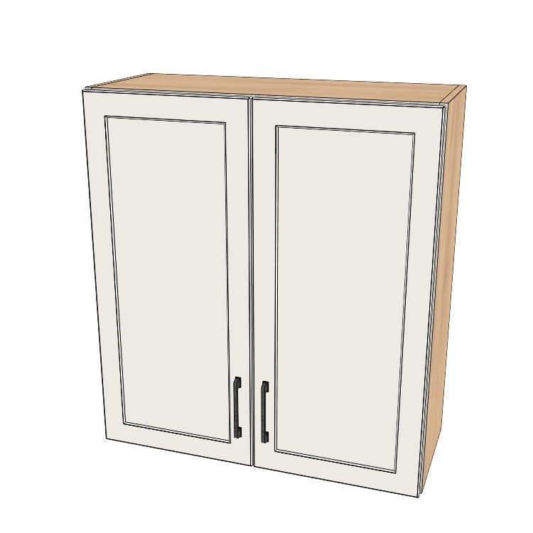 31" Wide x 34" High Wall Cabinet - (Ply Wood Boxes - Thermofoil Doors)