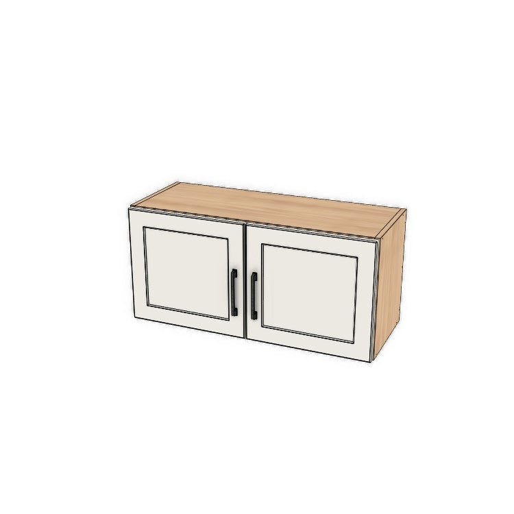 32" Wide x 15" High Fridge/Stove Cabinet - (Ply Wood Boxes - Thermofoil Doors)