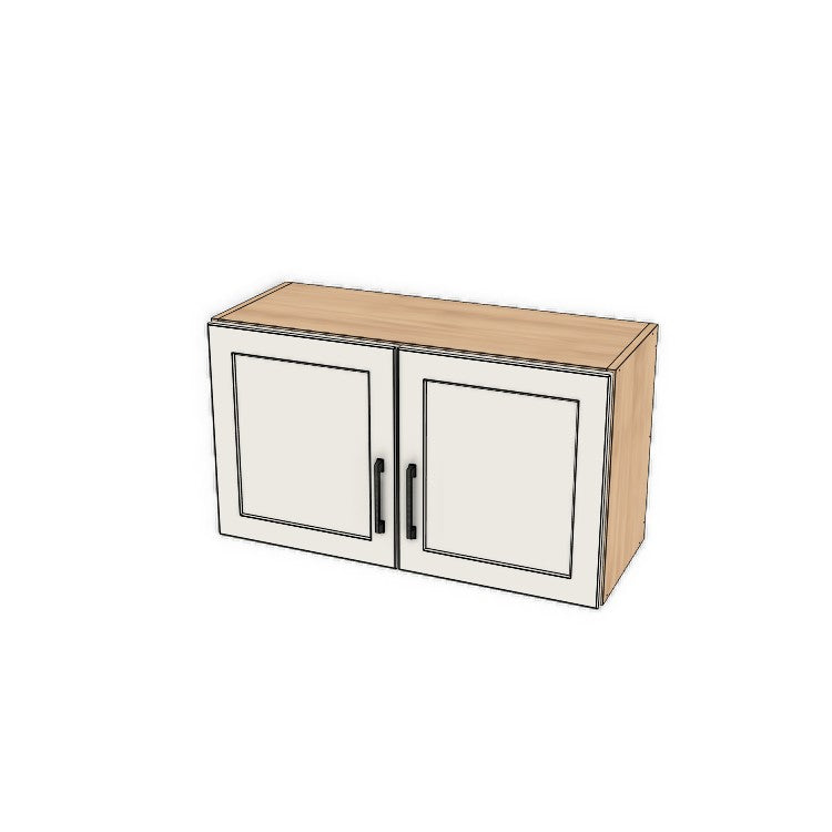 32" Wide x 18" High Fridge/Stove Cabinet - (Ply Wood Boxes - Thermofoil Doors)
