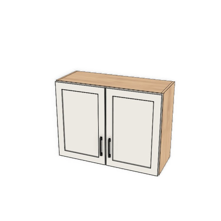 32" Wide x 24" High Fridge/Stove Cabinet - (Ply Wood Boxes - Thermofoil Doors)