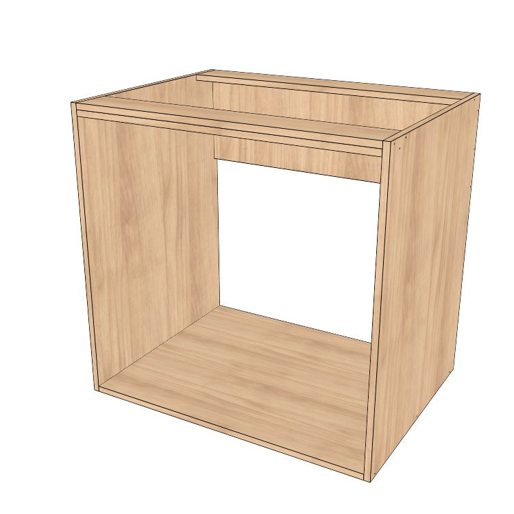32" Wide Base Cabinet - Sink Cabinet - No Back - (Ply Wood Boxes - Thermofoil Doors)