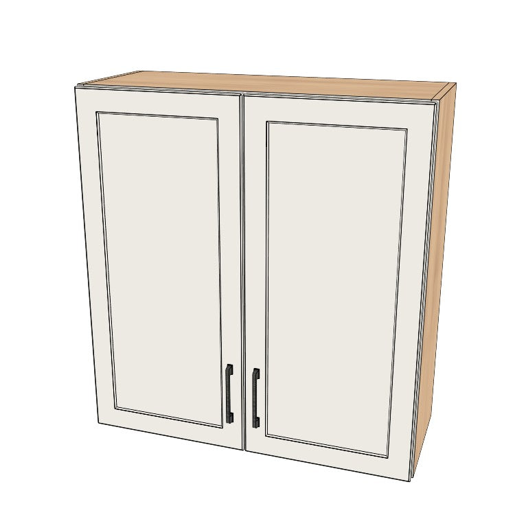 32" Wide x 34" High Wall Cabinet - (Ply Wood Boxes - Thermofoil Doors)