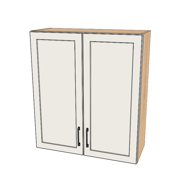 32" Wide x 36" High Wall Cabinet - (Ply Wood Boxes - Painted Doors)