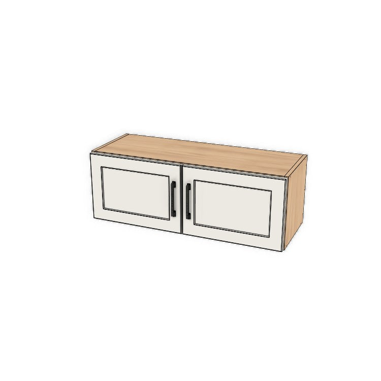 34" Wide x 12" High Fridge/Stove Cabinet - (Ply Wood Boxes - Painted  Doors)