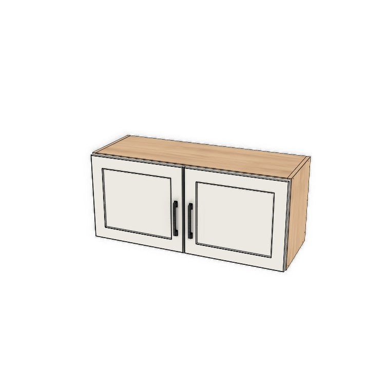 34" Wide x 15" High Fridge/Stove Cabinet - (Ply Wood Boxes - Painted  Doors)