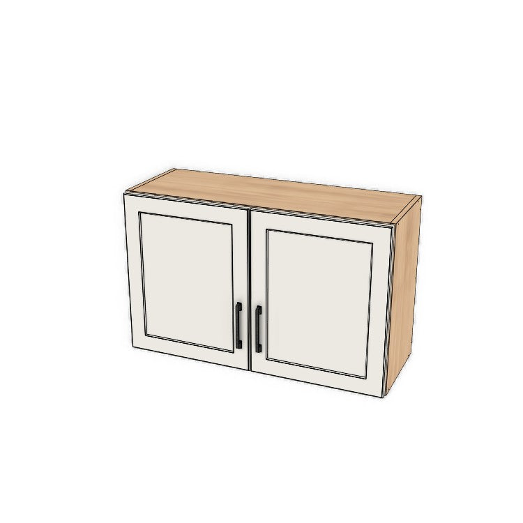 34" Wide x 21" High Fridge/Stove Cabinet - (Ply Wood Boxes - Thermofoil Doors)