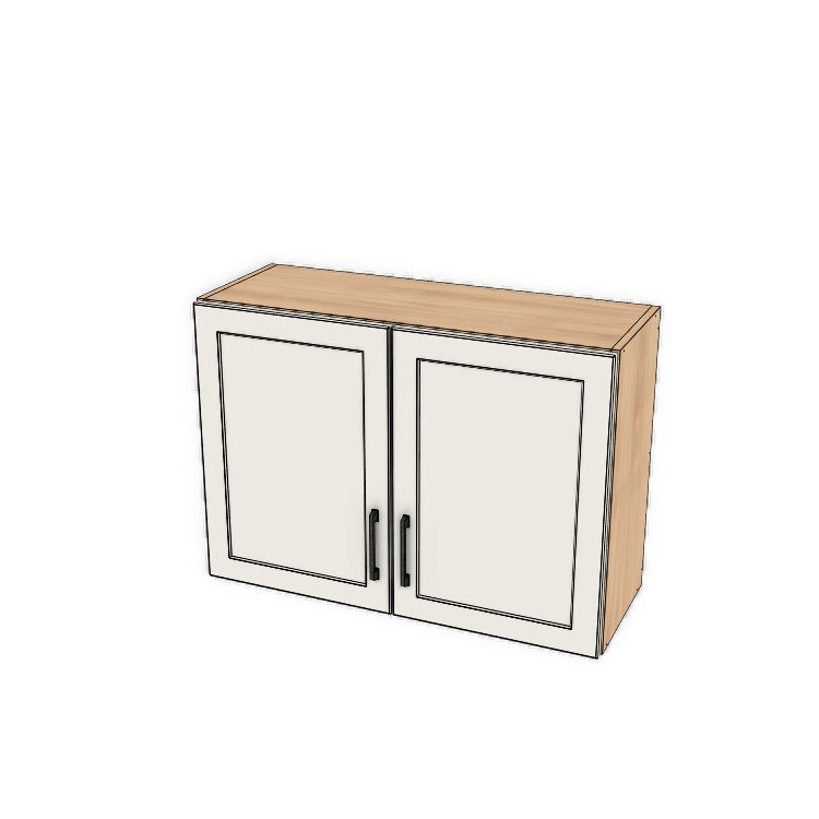 34" Wide x 24" High Fridge/Stove Cabinet - (Ply Wood Boxes - Painted  Doors)