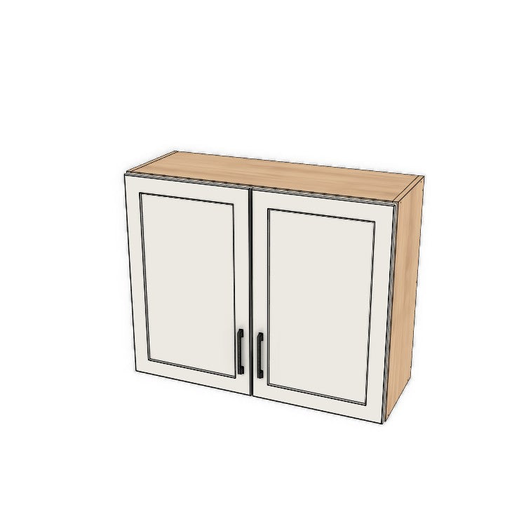 34" Wide x 27" High Fridge/Stove Cabinet - (Ply Wood Boxes - Painted  Doors)