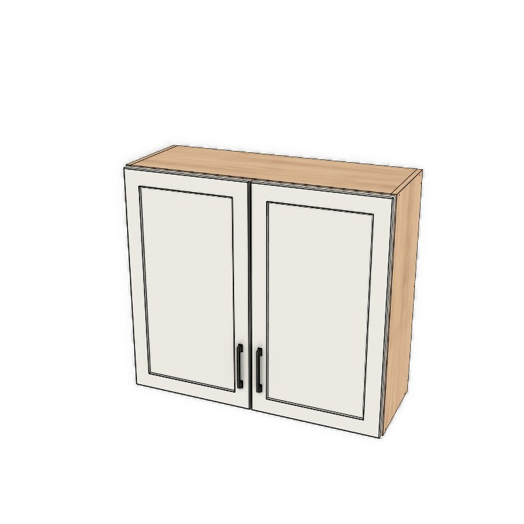 34" Wide x 30" High Fridge/Stove Cabinet - (Ply Wood Boxes - Painted  Doors)