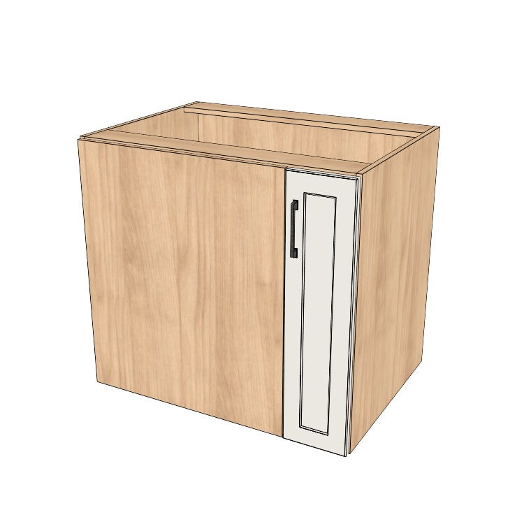 34" Blind Corner Base Cabinet - Door on Right/Left Side - (Ply Wood Boxes - Thermofoil Doors)