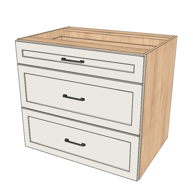 35" Wide Drawer Cabinet - (Ply Wood Boxes - Thermofoil Doors)